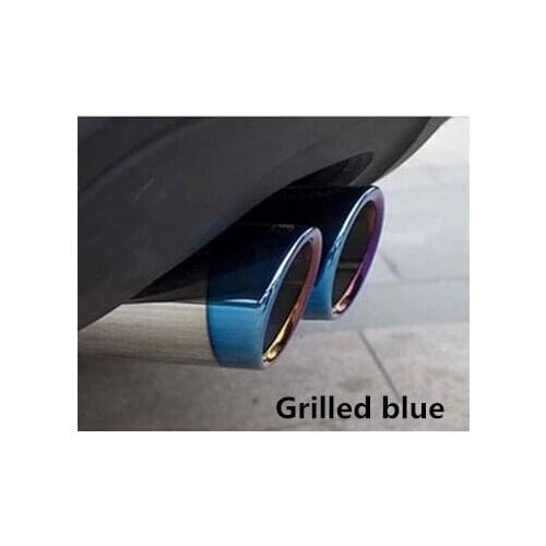 2pcs Accessories Exhaust Tip Muffler Pipes Auto Car Muffler Covers for Volvo Universe C30 S80L C70 V50