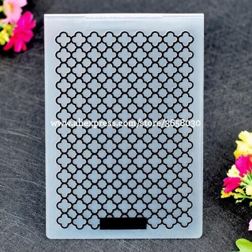 Honeycomb Plastic Embossing Folder For Scrapbook DIY Album Card Tool Plastic Template 10.6x15cm 8071138