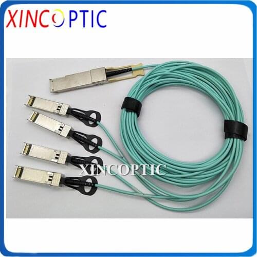 QSFP28-4SFP28 1/2/3/5/7/10Meter 100Gbps QSFP28 to 4*SFP28 Active Optical Cable 100G QSFP28 to 4XSFP28 OM3 3.0mm AOC cable