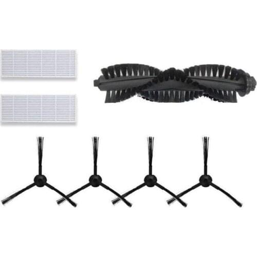 For ILIFE A4s Robot Vacuum Cleaner Replacement Kits-HEPA Filter Main Brush Side Brushes