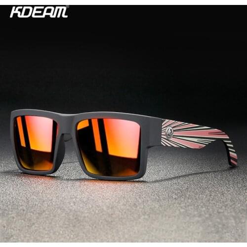 KDEAM Retro Fashion Men Polarized Sunglasses Strengthen TAC Mirror PC+Metal Frame Classic Sports Sun Glasses Anti-Glare UV400 K2
