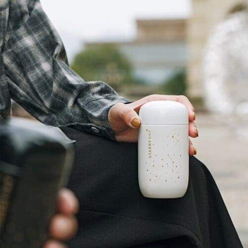 Thermos Bottle 304 Stainless Steel Vacuum Flask Starry Sky Mini Small Capacity 230ML Thermo Bottles Leakproof Coffee Mug