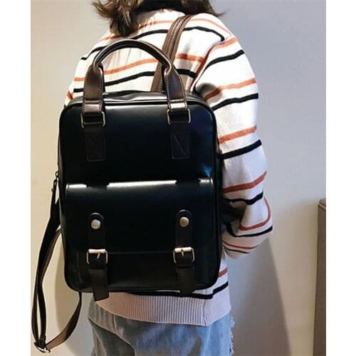 Women Anti Theft Backpacks Students Brown School Bags for Teenage Girls Waterproof Vintage Laptop Leather Big Travel Backpack