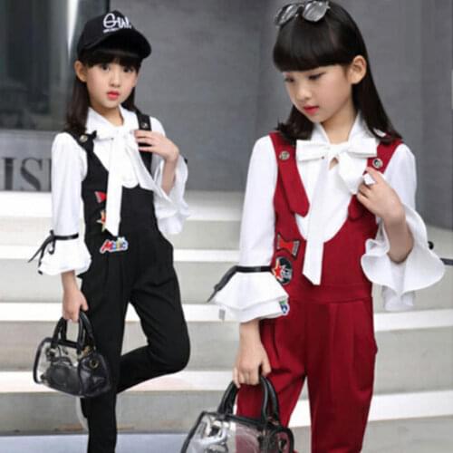 2018 New Arrivals 2PCS Baby Toddler Kids Girls Clothes Casual Fashion Tops Pants Outfits Set Spring Autumn 3T 4 6 8 10 12 Years
