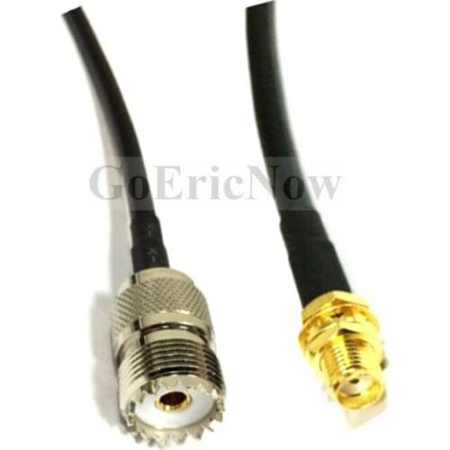 5 pcs RF Coaxial RF SMA to UHF SO239 Ham Radio Antenna Extension Cable 2m for Baofeng UV-5R UV-82 Extension Cable CB Cable