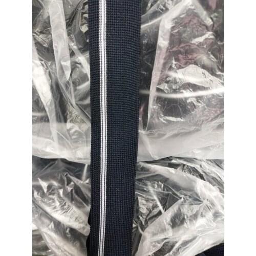 9yards/lots Woven Jacquard Ribbon 2.5cm navy white stripe pattern for garment accessories LS-4159