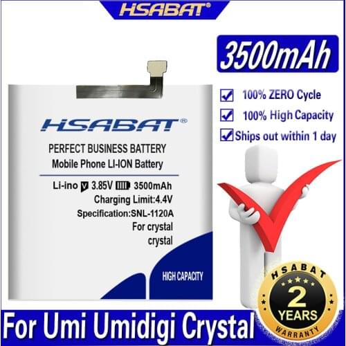 HSABAT crystal 3500mAh Battery for Umi Umidigi crystal Batteries