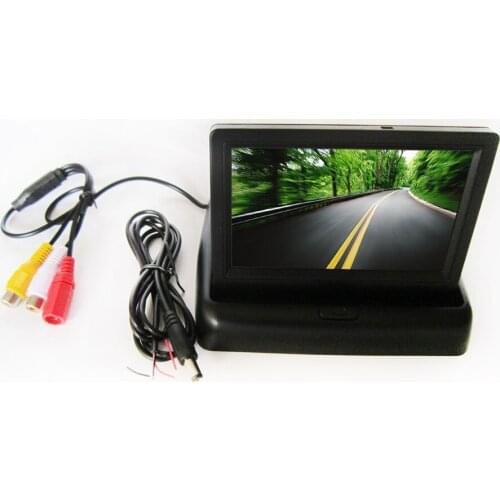 Foldaway 4.3" 4.3 inch TFT LCD display monitor car DVD players LCD monitor Color Car Rearview Monitor for Car Reverse camera