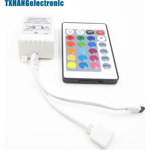 24 Button Wireless RGB LED Light Controller Ir Remote 12v Dimmer for LED Strip diy electronics