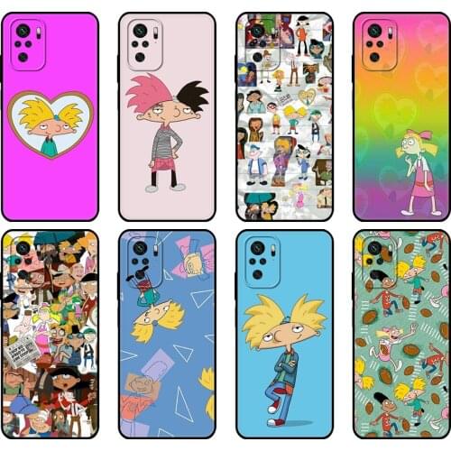 Black tpu Case For Xiaomi Redmi 9T Case Redmi Note 9T Note 10 Pro Case Hey Arnold Special