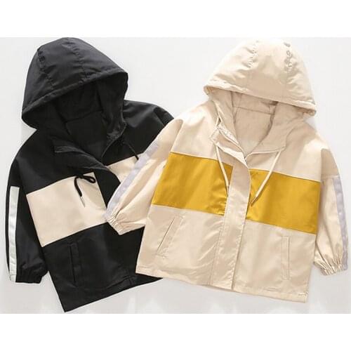 Childrens Clothing Coat Baby Boys Spring And Autumn Fashion Hooded Coat Trench Jacket Jacket For Boy Kids jackets For Boy