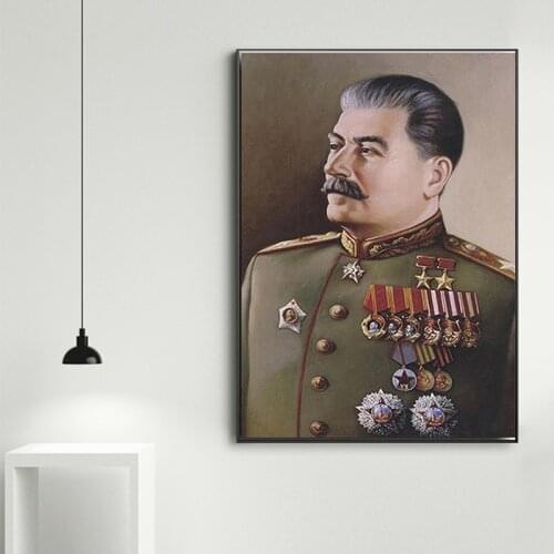 HD Print Joseph Stalin Portrait Wall Art Canvas Painting Posters and Prints Wall Art Pictures Home Decoration Artwork No Frame