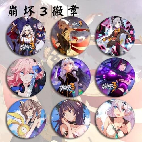 Honkai Impact 3 Anime brooch