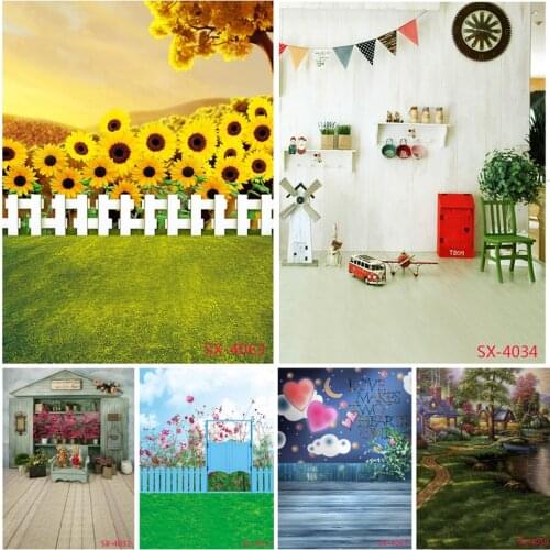 Summer Tropical Sea Beach Palms Tree Photography Background Child Portrait Photo Backdrops Photo Studio Props 2157 YXFL-12