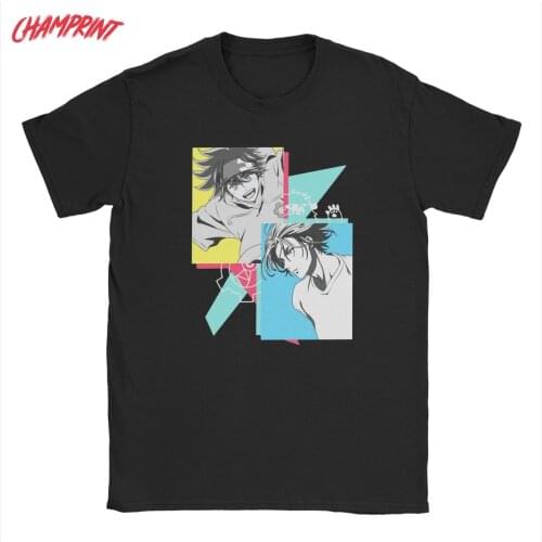 Mens Reki Langa SK8 The Infinity T Shirts Anime Cotton Clothes Novelty Short Sleeve Crew Neck Tee Shirt Graphic T-Shirts