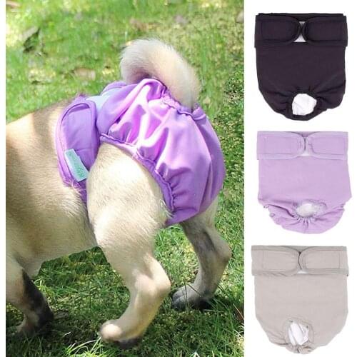 Pet Underwear Short Diaper Leak-proof Washable Elastic Female Dog Physiological Pant for Outdoor Pet Supplies