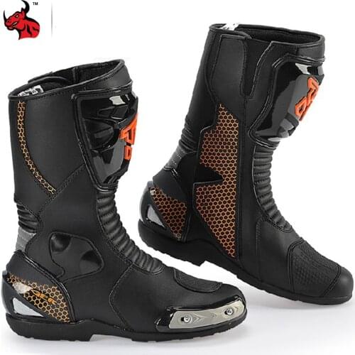 NEW Motorcycle Boots Motocross Riding Racing Boots Leather Wear-resistant Off Road Motocross Boots With CE Certification