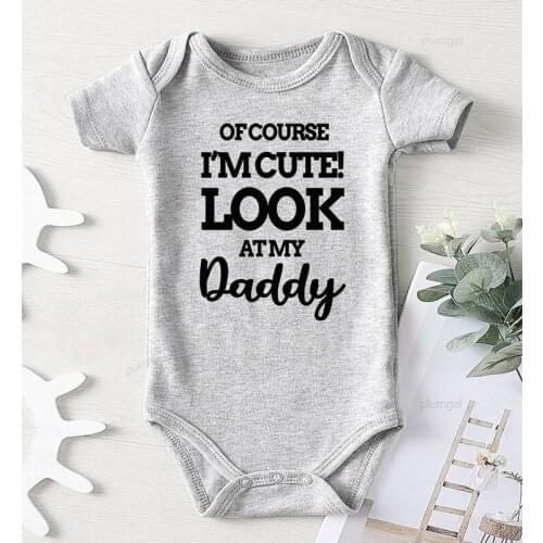 Clothing Print Baby Boy Winter Clothes Toddler Girls Winter Costume Autumn Bodysuit for Newborn Babies Daddy Cute Boys Outfit