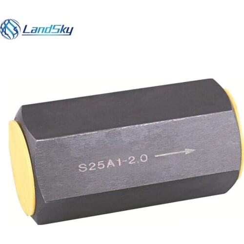 One way check valve flow control check valve adjustable spring loaded check valve S25A1-2.0