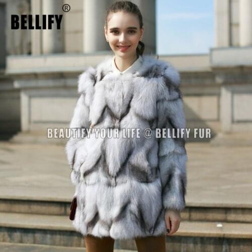 Top quality warm thick winter"s Real fox fur coats and jackets new 2020 female real fox fur outerwear