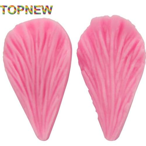 Food Grade Silicone Leaf Shaped Press Mold DIY Fondant Cake Decorating Baking Tools