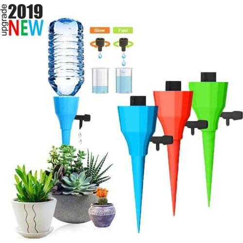Constant Pressure Watering Spikes Auto Drip Irrigation Watering System w/Slow Release Control Valve Switch Self Irrigation Water