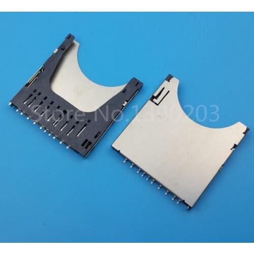 100Pcs PUSH-PUSH Type SD Menory Card Solder Socket Connector PCB Mount