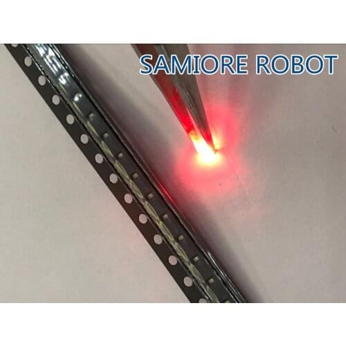 100PCS 0402 Led Surface Mount free Shipping 0402 Red Smd/smt Led Super Bright Lamp Lights-emitting Diodes 0402 SMD LED 620-625NM
