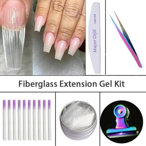 5pcs/lot Fiberglass Extension Gel Kit For Nail Extension Acrylic Tips Like Real Nail With Symphony Manicure Decorations Tool