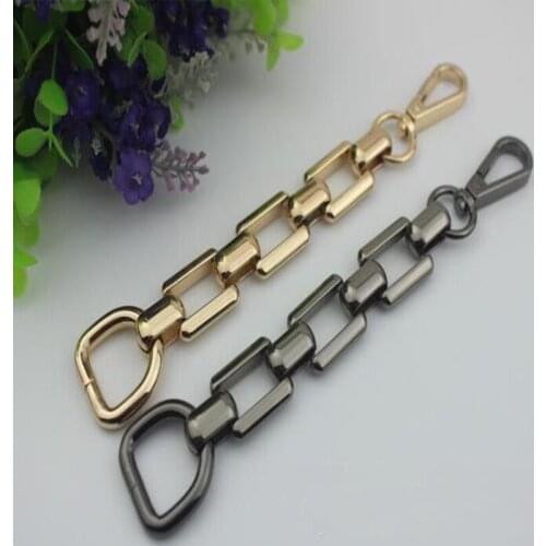 6pcs/lot luggage hardware accessories Metal strap accessories High-grade alloy chain Bag straps Shoulder chain and D button