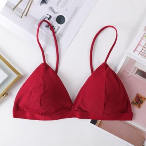 Seamless Soft Bras for Women Underwear Thin Strap Wireless Push Up Bra Backless Comfort Bralette Top Sexy Lingerie