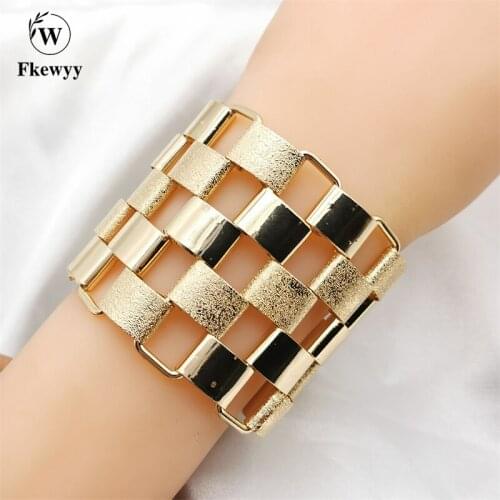 Fkewyy Bracelets For Women Fashion Classic Luxury Jewelry Charm Lingge Gold Plated Jewellery Bohemia Bracelet Wedding Woman Gift