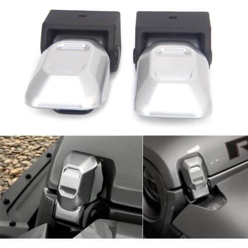 For 2018-2021 Jeep Wrangler JL & Gladiator JT Car Hood Lock Latch Silver 2Pcs