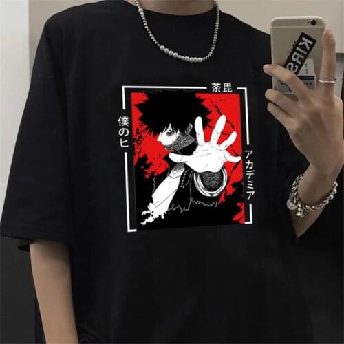 Japanese Anime My Hero Academia Bakugou T Shirt Men Todoroki Boku No Hero Academia Tshirt Graphic Dabi Bnha Graphic Tshirt Male