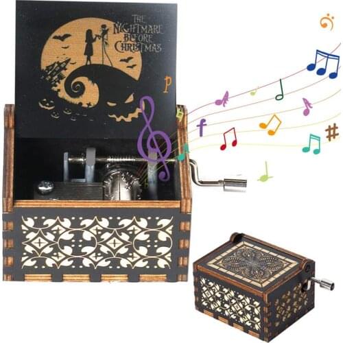 Halloween Hand Crank Music Box Halloween Gift Christmas Gift (Friends And Kids) Gift Merry Christmas Music Box For Halloween #20