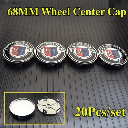 20pcs/set 68mm PVC Car Wheel Center Cap Emblem Wheel Hub Cap Dust-proof Covers for Bmw E60 E90 F10 F30 F15 E63 E64 E65 E86 E89