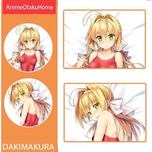 Anime Fate/EXTRA Nero Claudius Caesar Augustus Germanicus Pillow Cover Hugging Pillowcase Otaku Bedding Dakimakura Pillow Case