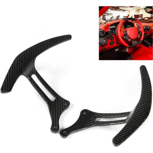 For F12 Style Italia Spider Extend Length Upgrade Paddle Shifters Replacement for Ferrari 458 Steering Wheel Shifter New