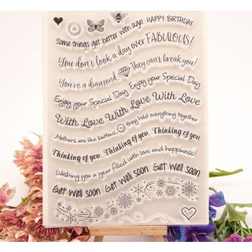 Love Clear Stamp Or stamp for DIY Scrapbooking/Card Making/Kids Fun Decoration Supplies A686