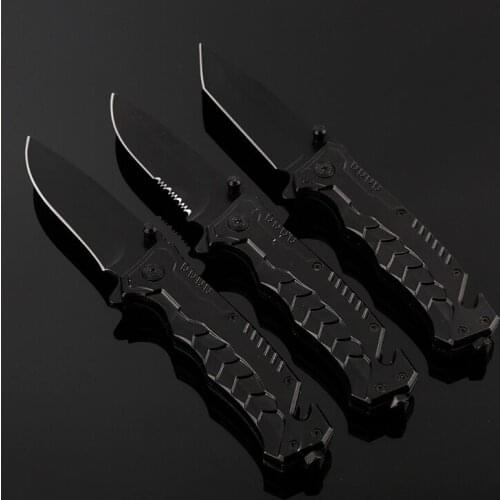 Folding Knife Outdoor Survival Tactical Pocket Knife 440C Steel Blade Hiking Camping Hunting Knives for Self-defense EDC Tools