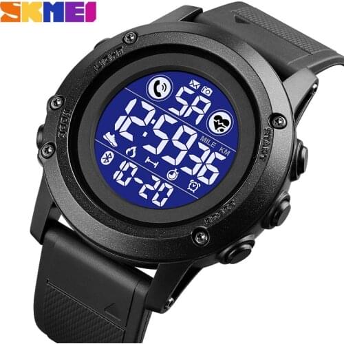 Brand Bluetooth Smart Watch Men Watches Clock Military Pedometer Alarm Digital Movement Waterproof Wristwatch Relogio Masculino