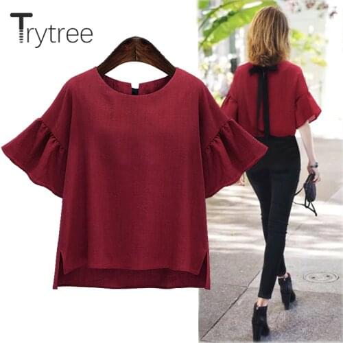 Женские красные рубашки Trytree China At AliExpress