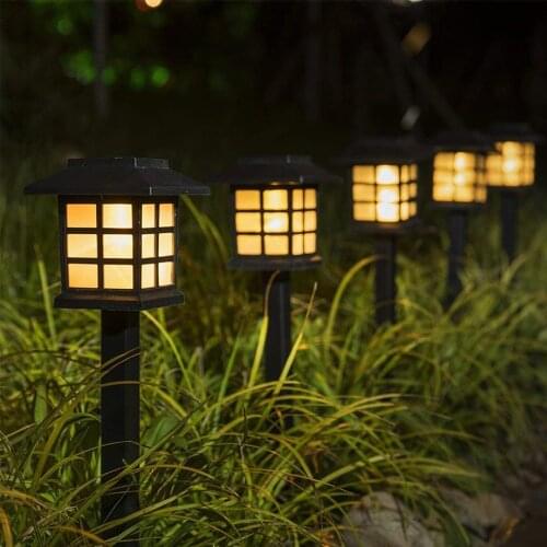 Outdoor Solar Power Lantern LED Garden Decoration Ground Buried Exterior Lawn Pathway Luces Focos Solares Retro Jardin Holiday
