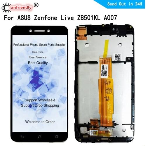 For ASUS Zenfone Live ZB501KL A007 LCD Display+Touch Screen Repair Digitizer with frame Assembly Replacement For Asus ZB501KL