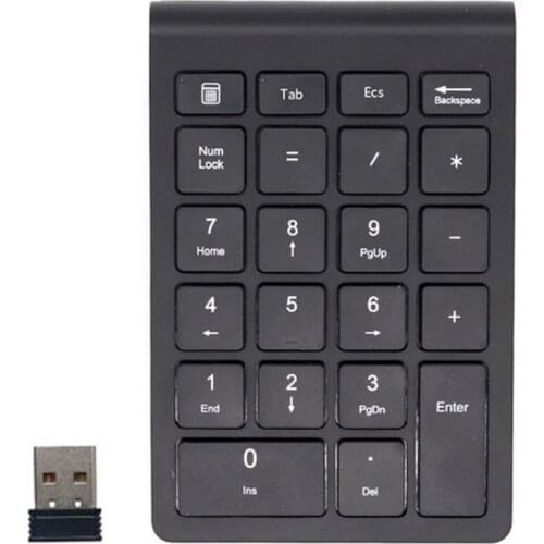 2.4G Wireless Numeric Keyboard 22 Keys USB 2.4G For Laptop And Desktop Computers Silent Financial Accounting Numeric Keyboard