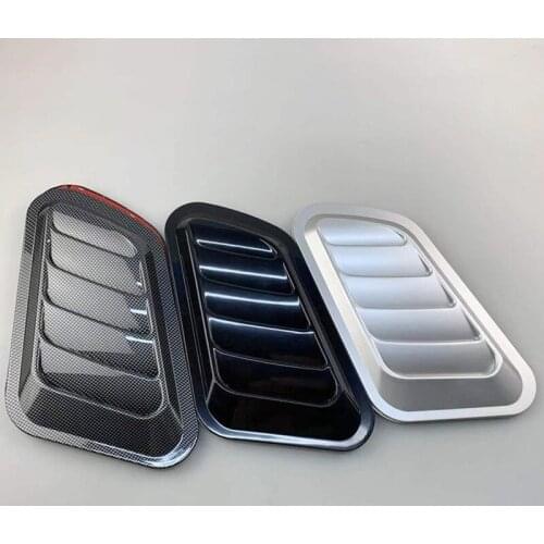 2Pcs Car Fake Outlet Car Decoration Modified Vent Hood False Air Flow Intake Cover Car Sticker