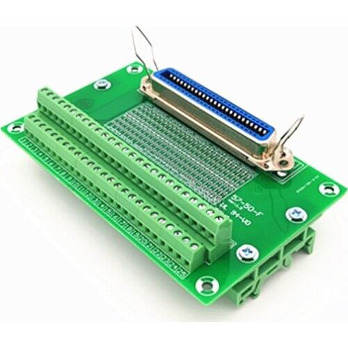 57Series 50-Pin 0.085" Vertical plug-in Female Header Connector Breakout Board
