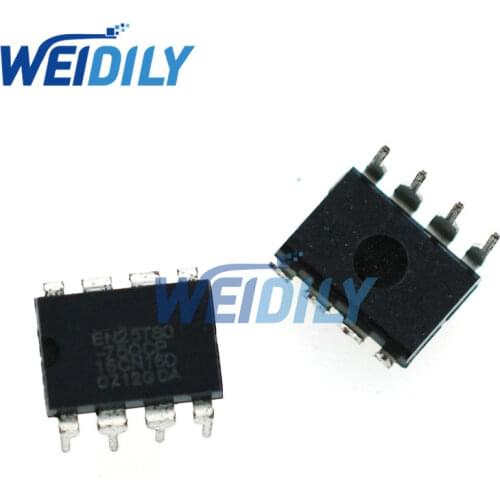 5PCS EN25T80 EN25T80-75QCP 25T80 DIP-8 IC Chip New