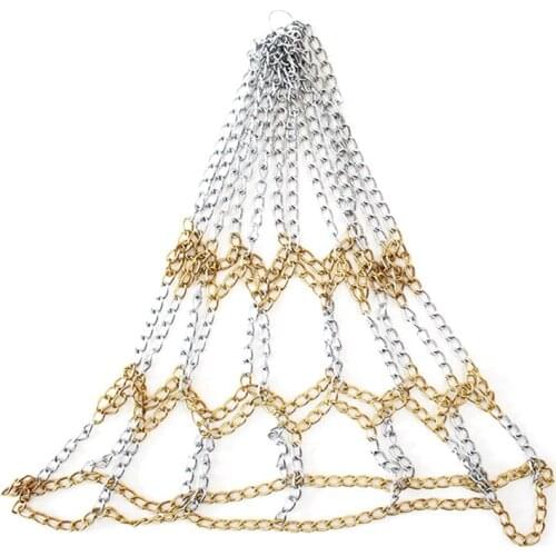 Basketball Classic Sport Steel Chain Basketball Net Outdoor Galvanized Steel Chain Durable Basketball Target Net