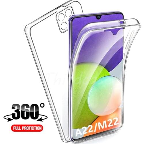 360 Full Body Cover for Samsung A22 A03S A82 A32 A52 A72 5G M11 A21S A11 A31 A42 Capa A51 A71 A10s A20e A30s A50 A70 Double Case
